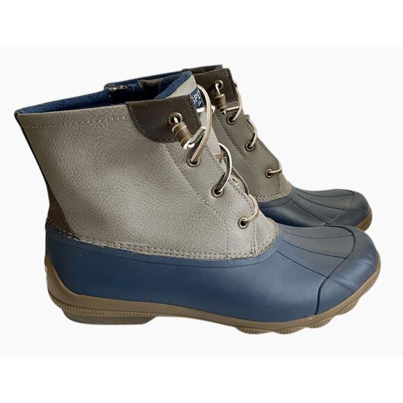 New Sperry Women's Rainboots Syren Gulf Ankle Duck Boots Grey Rubber 10 STS80525 - Picture 5 of 9
